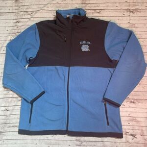 Colosseum UNC Tar Heels Full Zip Fleece Jacket Youth Boys Sz Large 16-18 Blue